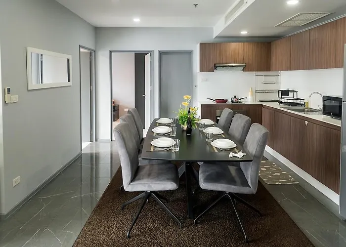 公寓 Delux Modern 3br - 1 Min To Thong Lor Bts *
